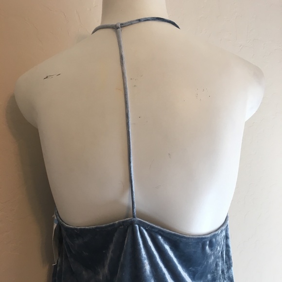 AFRM Crushed Blue Velvet Camisole - Picture 4 of 7